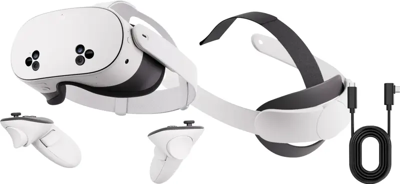 Meta Quest 3S 256GB + Link Cable + Elite Strap