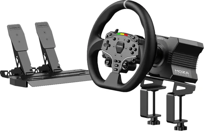 Moza R5 Bundel Racestuur + Pedalen