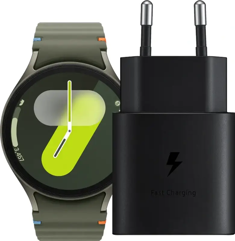 Samsung Galaxy Watch 7 4G Groen 44mm + Oplader 25W