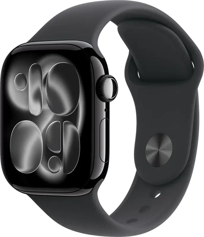 Apple Watch Series 11 42mm Zwart Sportband M/L