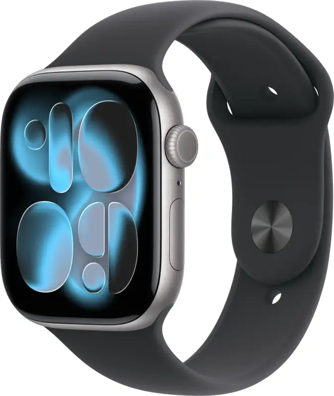 Apple Watch Series 11 46mm Grijs Sportband S/M