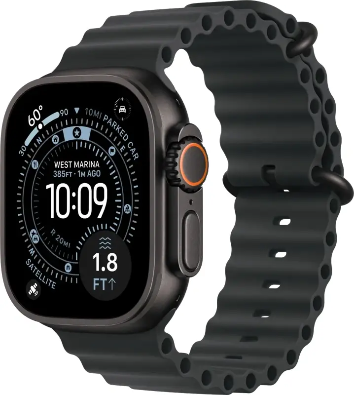 Apple Watch Ultra 3 Cellular 49mm Zwart Ocean Band