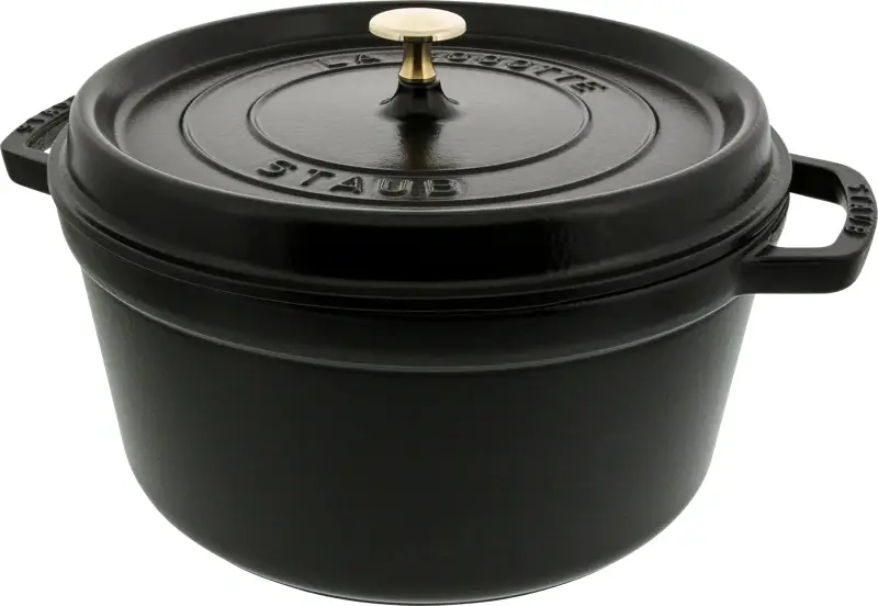 Staub Ronde Stoof-/Braadpan 28 cm Zwart