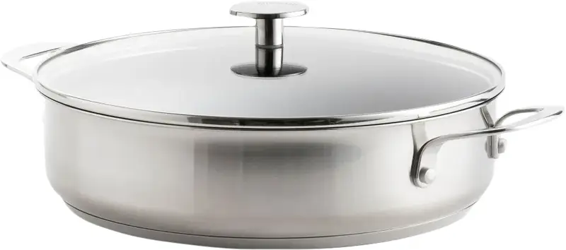 KitchenAid Stainless Steel Hapjespan met deksel 28 cm