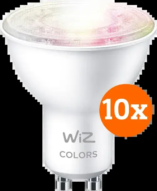 WiZ Spot 10-pack - Slimme LED-Verlichting - Gekleurd en Wit