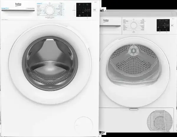 Beko BM3WFU39412CW EnergySpin + Beko BM3T39232CW