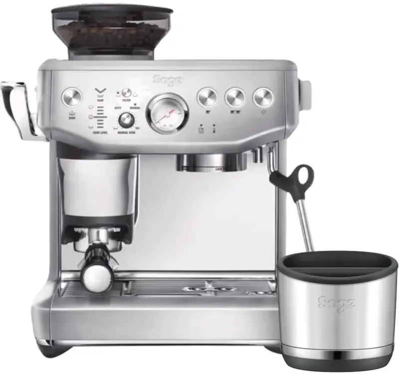 Sage Barista Express Impress Brushed Stainless Steel + uitklopbak