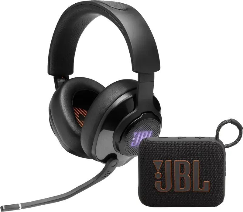 JBL Quantum 400 Zwart + JBL Go 4 Zwart