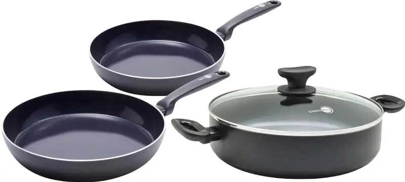 GreenPan Torino Keramische koekenpannenset 24 + 28 cm + Hapjespan 28 cm
