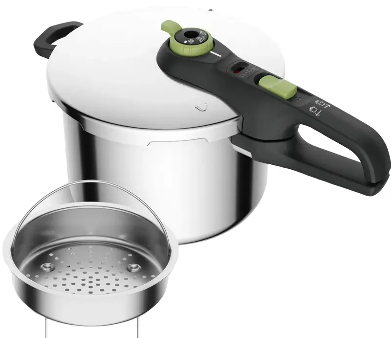 Tefal Secure 5 Trendy Snelkookpan 6 Liter + stoommandje