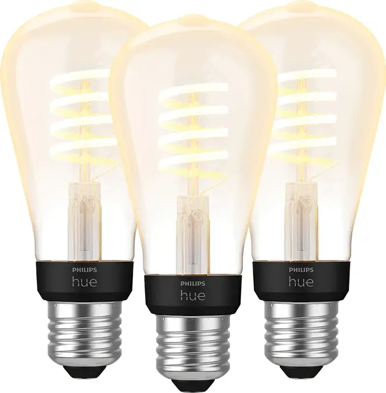 Philips Hue Filamentlamp White Ambiance Edison E27 3-pack