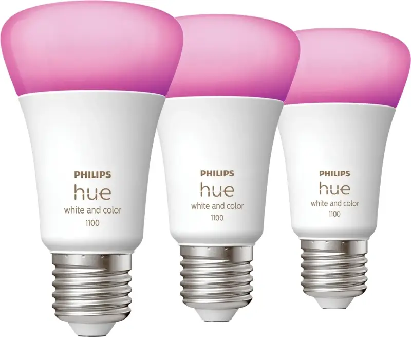Philips Hue White and Color E27 1100lm 3-pack