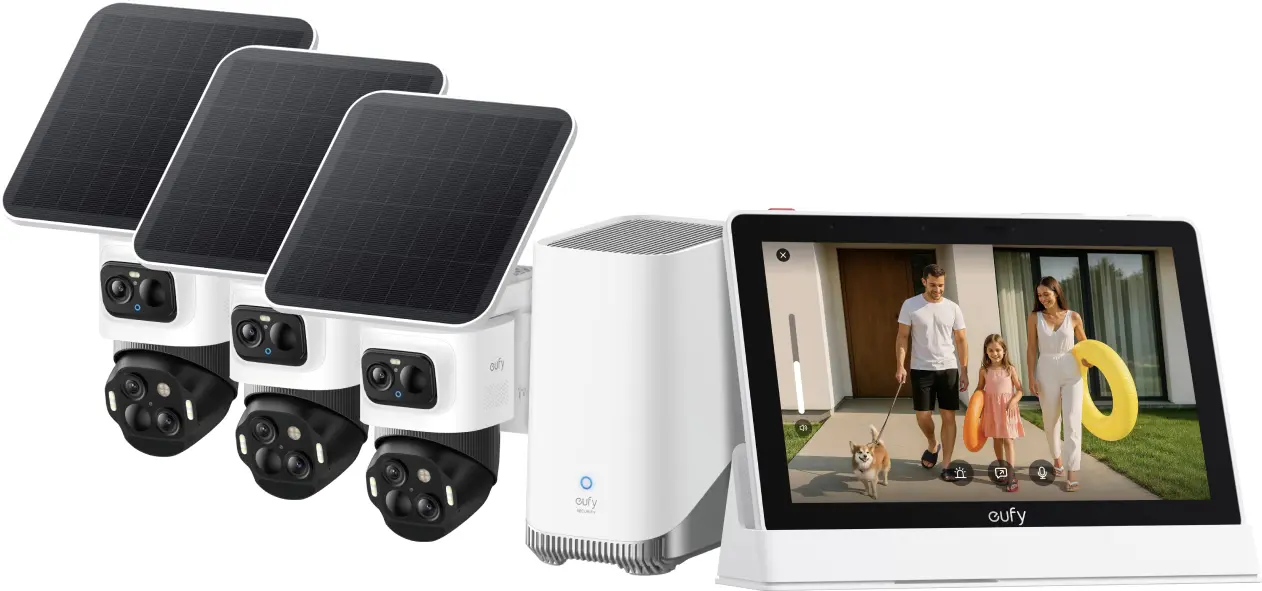 Eufycam S4 3-pack + HomeBase 3 + Smart Display E10