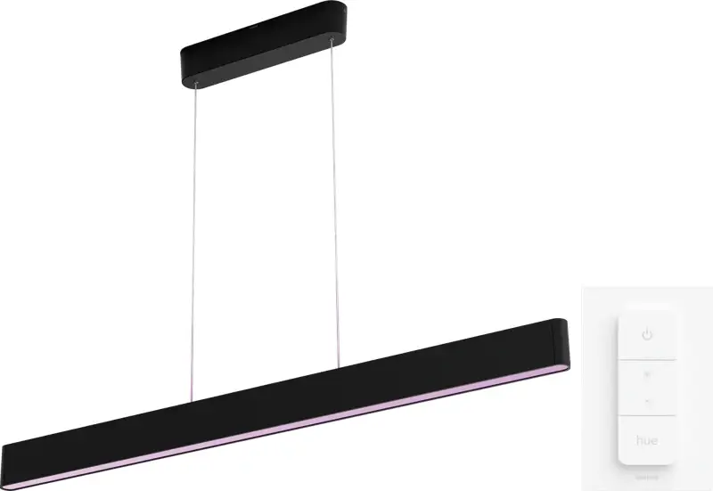 Philips Hue Ensis hanglamp White and Color Zwart + dimmer