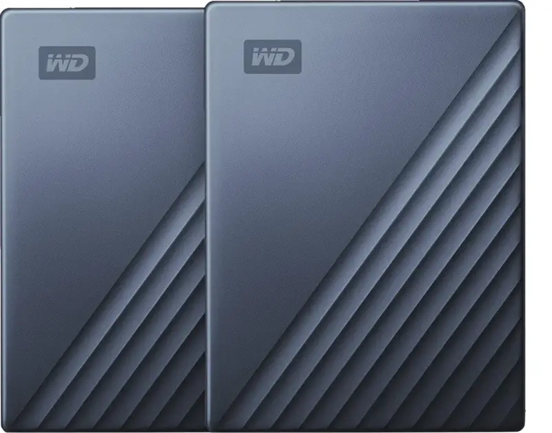 WD My Passport for Mac 5TB Type C Blauw - Duo pack