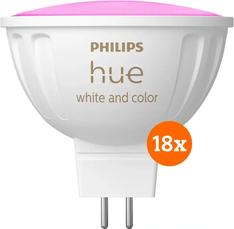 Philips Hue spot White and Color MR16 18-pack