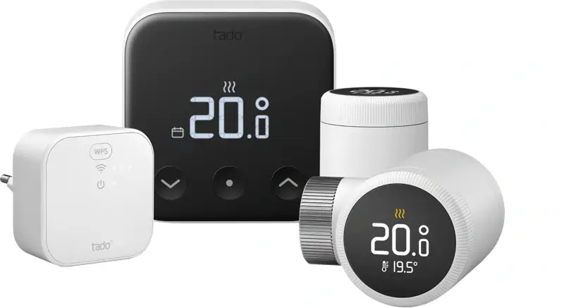 Tado Slimme Thermostaat X startpakket + 2 radiatorknoppen