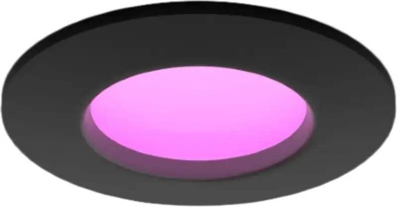 Philips Hue inbouwspot Slim - White and color - 90mm - zwart