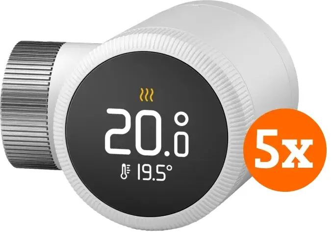 Tado Slimme Radiatorknop X 5-Pack (uitbreiding)