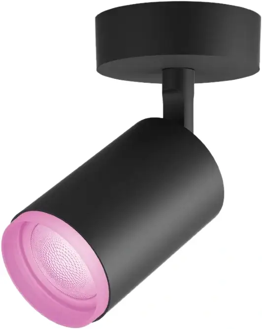 Philips Hue Fugato Opbouwspot White and Color - Zwart - 1-spot