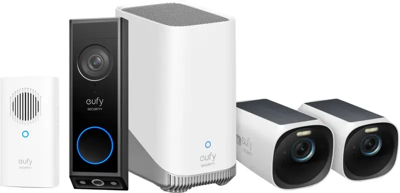 Eufycam 3 Duo pack + Video Doorbell E340 + Chime