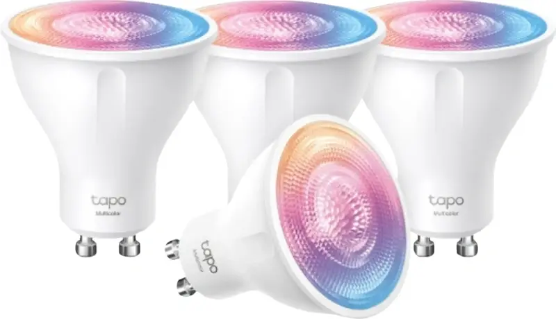 TP-Link Tapo L630 - Wit en Gekleurd Licht - GU10 - 4-pack