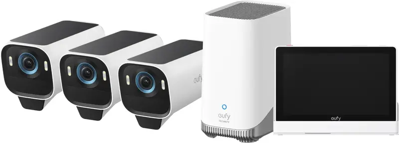 EufyCam S3 Pro 3-Pack + Smart Display E10