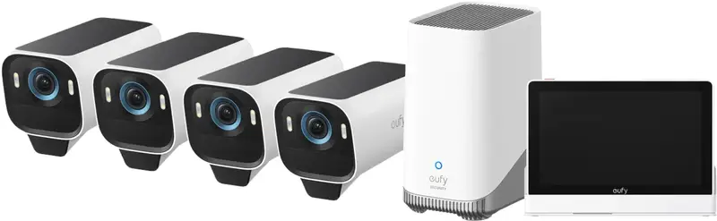EufyCam S3 Pro 4-Pack + Smart Display E10