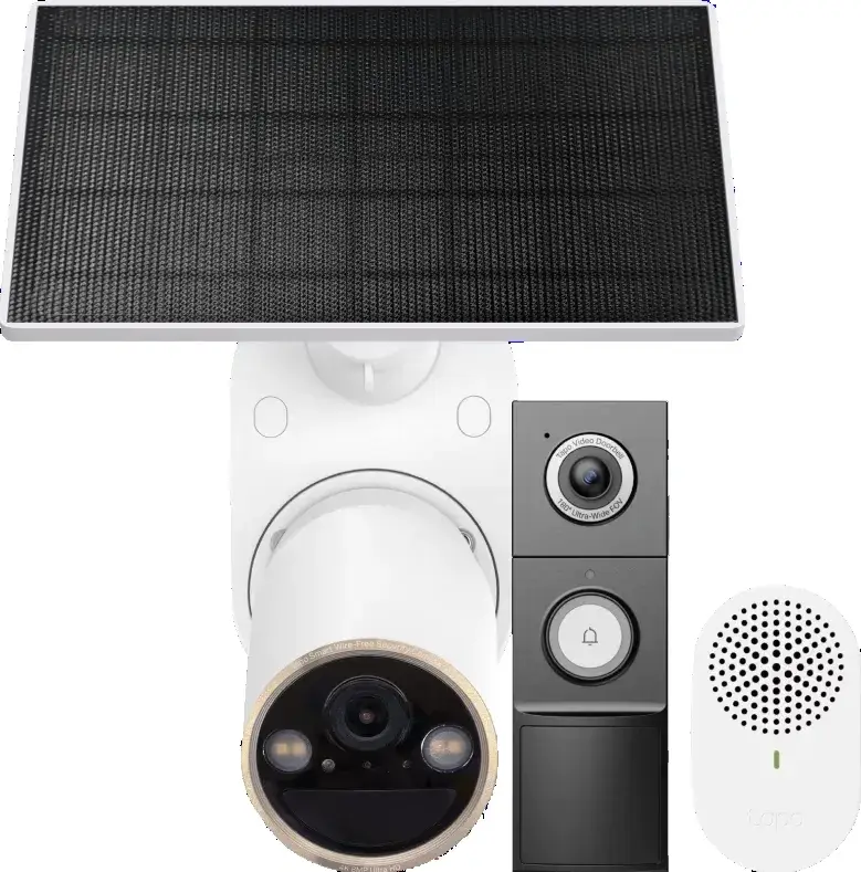 TP-Link Tapo C460 Solar Kit + D235 Smart Battery & Wired Doorbell
