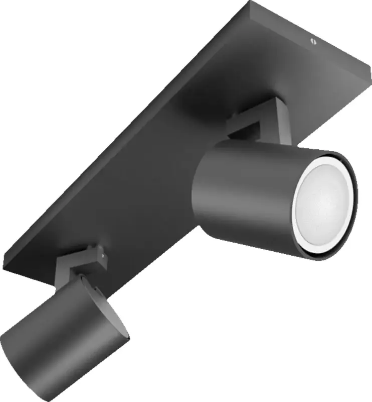 Philips Hue Runner opbouwspot White Ambiance - 2 Spots - Zwart + Dimmer