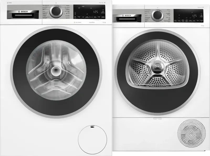 Bosch WGG244FLNL i-DOS + Bosch WQG233DLNL