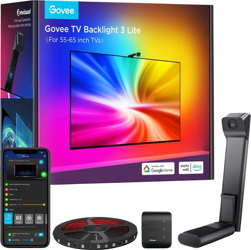 Govee TV Backlight 3 Lite voor 55-65 inch tvis