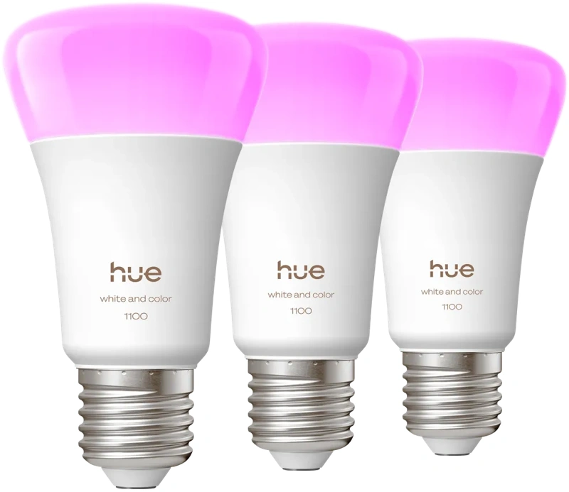 Philips Hue White and Color E27 1100lm 3-pack