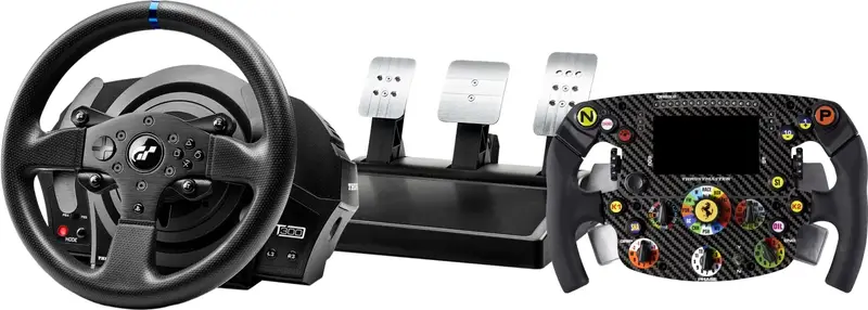 Thrustmaster T300 RS GT + Ferrari SF1000 Wheel Add-On