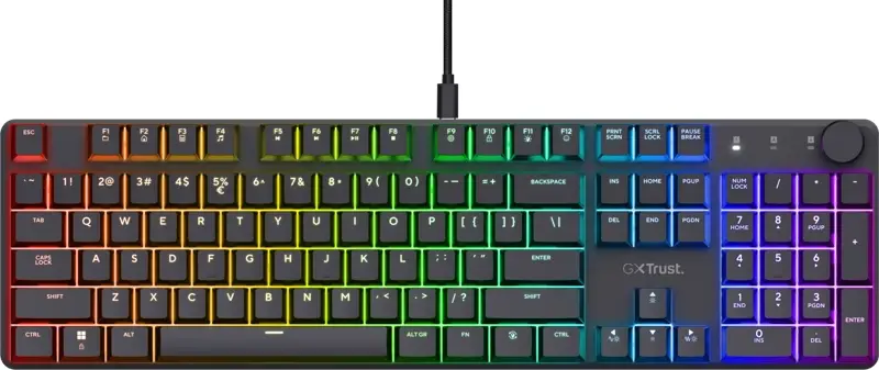 Trust GXT 866 Torix Mechanisch Gaming Toetsenbord Qwerty Zwart