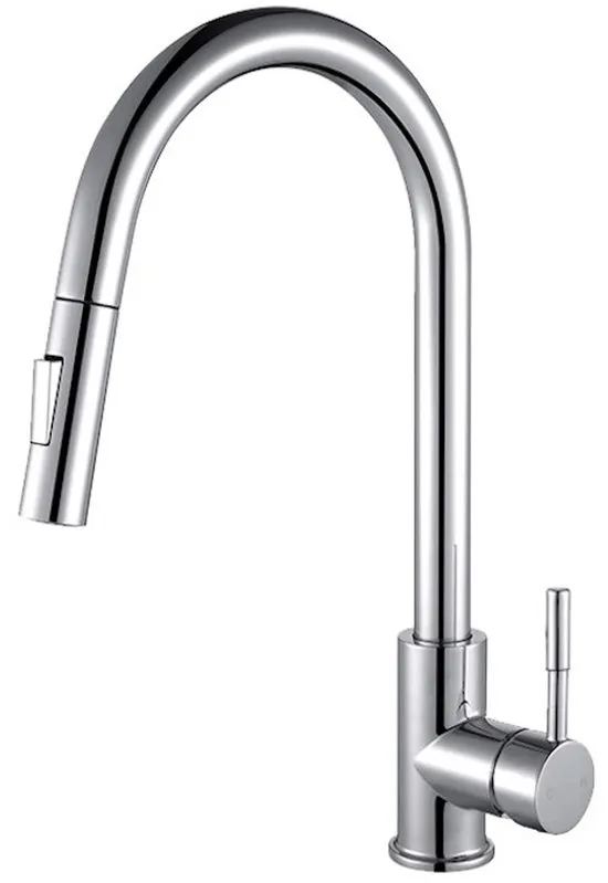 M-88117 Keukenkraan - 40 cm Hoog - RVS - Kleur: Chroom