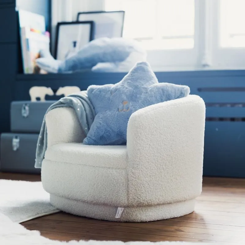 Kinderstoel Bouclé - wit