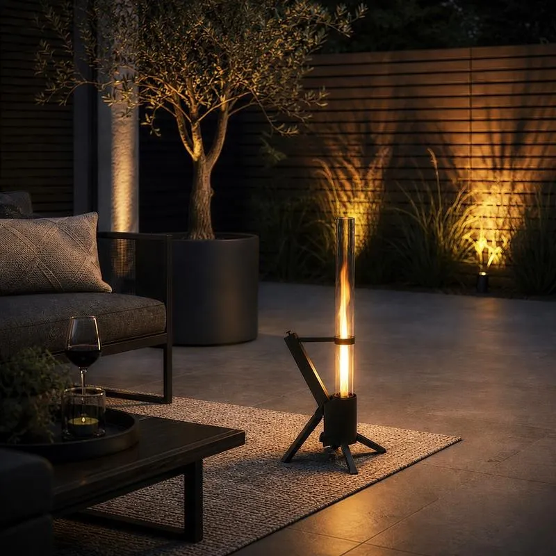 Green Flame terrasverwarmer R80 – zwart