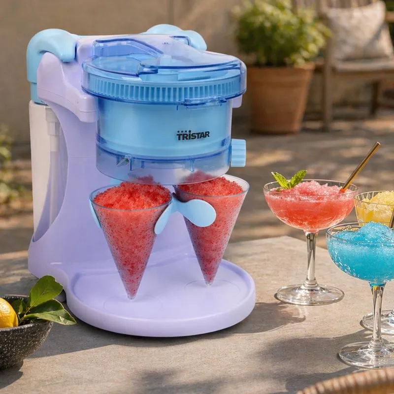 Tristar slushy maker met siroopflessen &amp; bekers