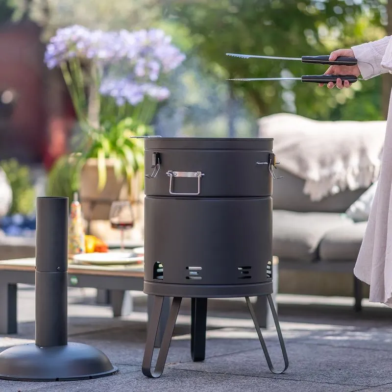 2-in-1 barbecue en vuurton