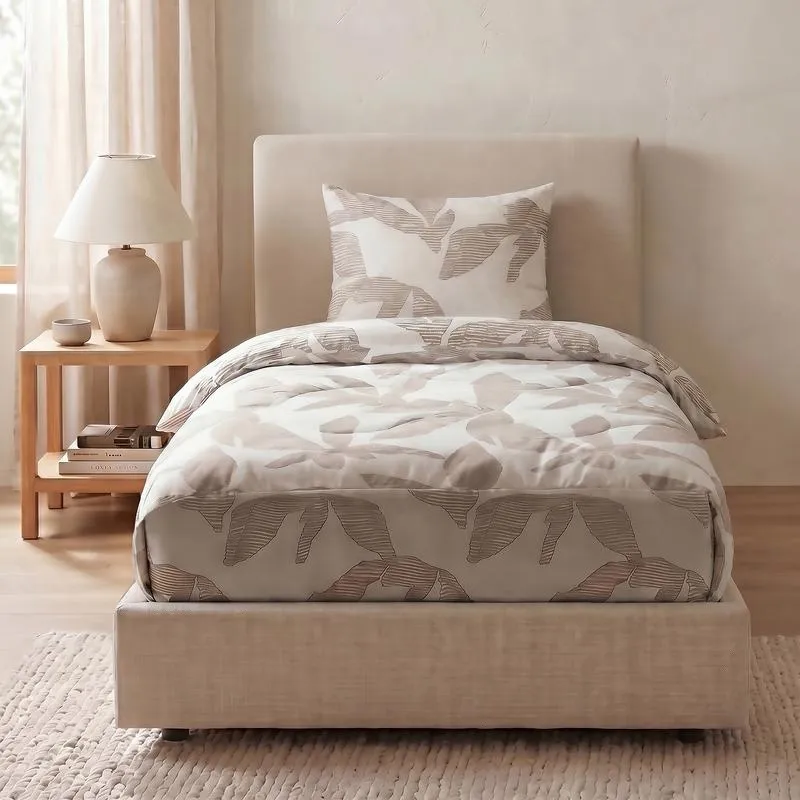 Lazy all-in-one dekbed met instopstrook - taupe