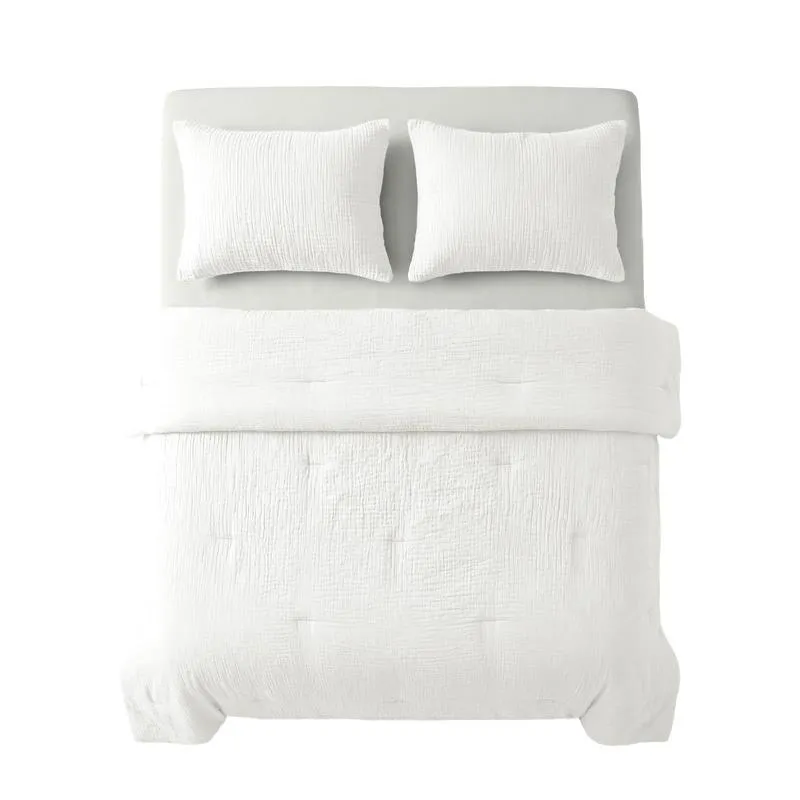 Lazy all-in-one dekbed Mousseline - crème-wit