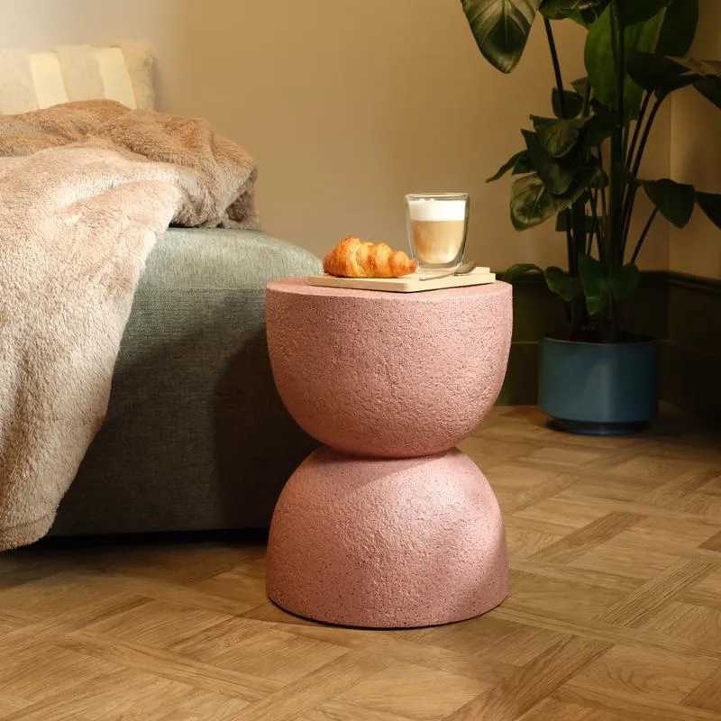 Bijzettafel diabolo - oudroze