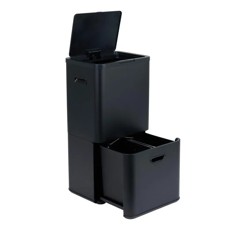 Prullenbak met afvalscheiding - 70 liter