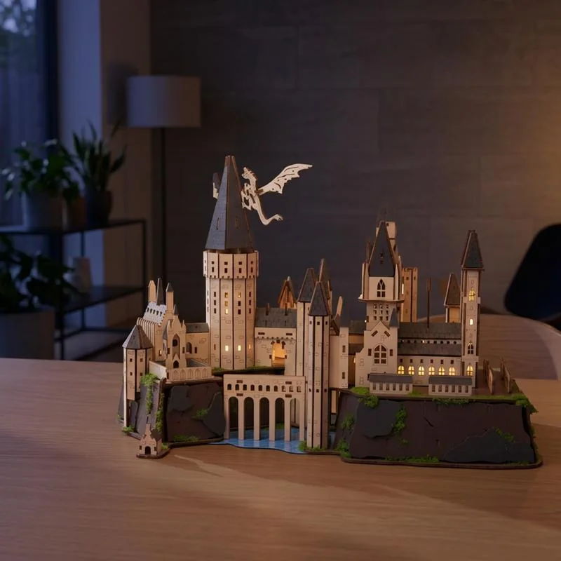 Harry Potter houten 3D-puzzel Zweinstein