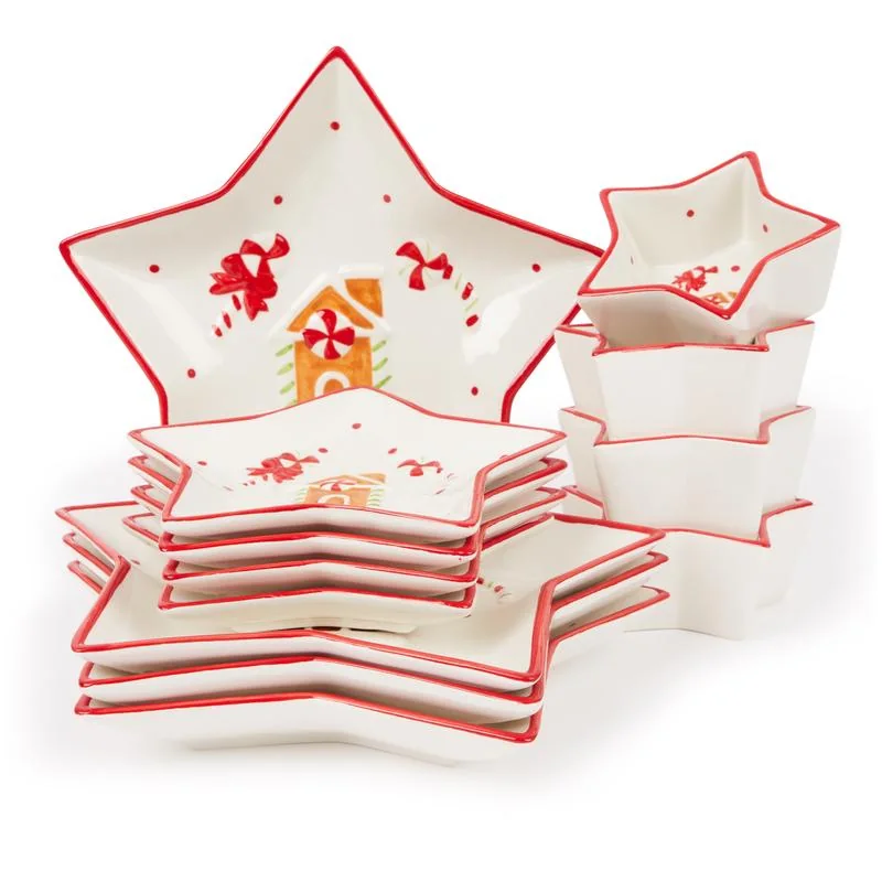 Kerstservies stervormig