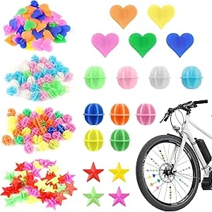 144 Stuks Kleurrijke Fietsspaken Decoraties, Wielspaakkralen voor