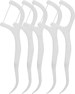 500 stuks wegwerpfloss, draagbare floss-prikkers, floss-stick, tandvlekverwijderaar voor mondverzorging;