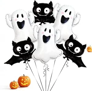 6 STKS Halloween ballonnen, vleermuis geest partij decoraties