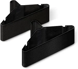 Amazon Basics Kleerhangers van kunststof, maat voor volwassenen, zwart, 50 stuks
